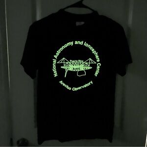 Arecibo Observatory glow in the dark tee (unisex)